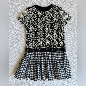Unique short dress.